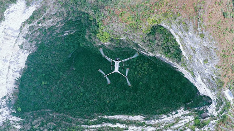 穿透“地球伤口”：禅思L3在乐业天坑群的极限测绘答卷